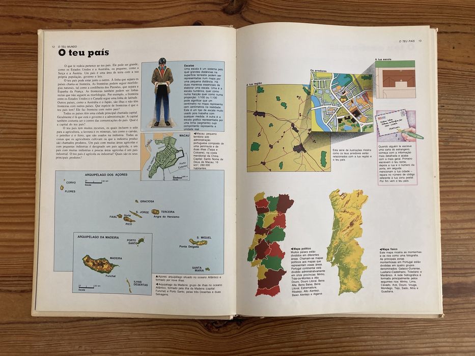 Atlas Mundial Juvenil Círculo de Leitores - Anos 80