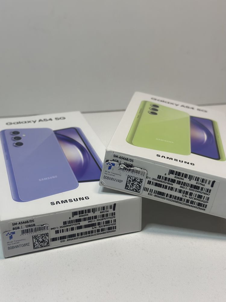 Смартфон Samsung Galaxy A54 5G 8/256/126 GB жовтий/фіолетовий