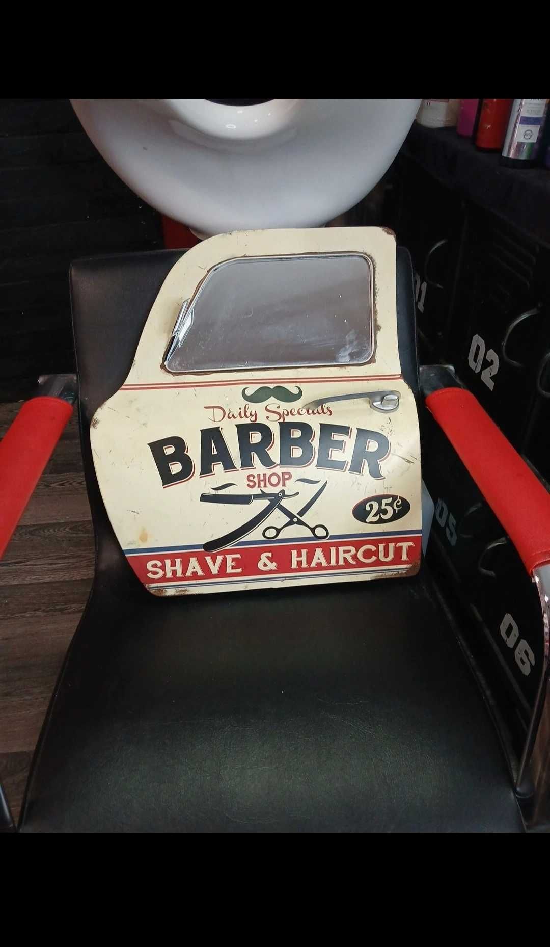 Barber Salon Shop Piękna Dekoracja Retro Vintage