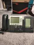 Telefon Cisco IP Phone 7940 z łącznikiem i modułem rozszerzającym