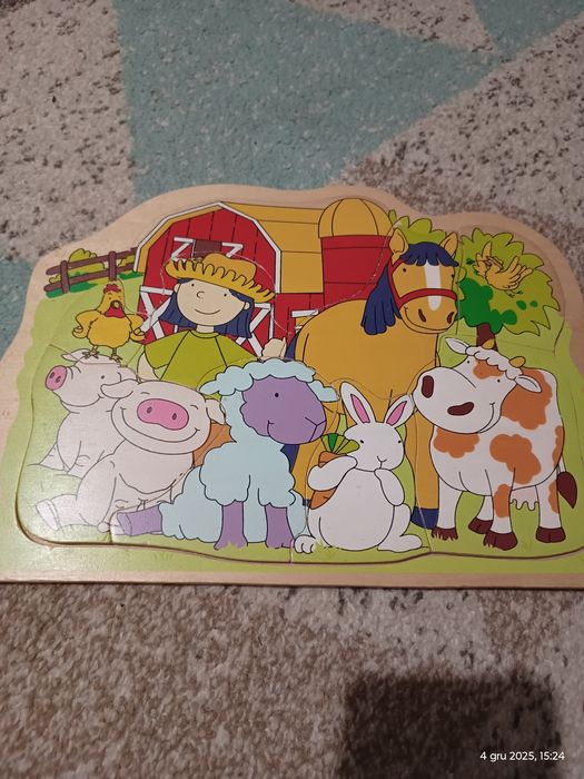 Puzzle drewniane farmer