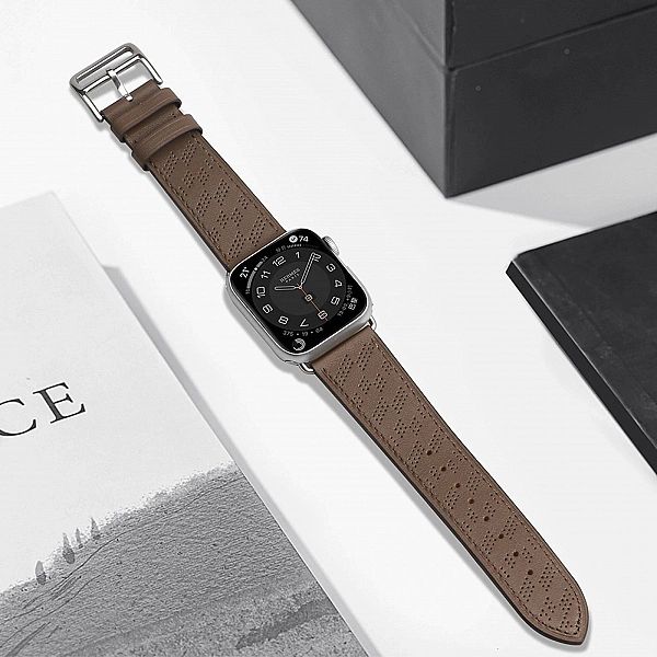 Strap Leather skórzany pasek Apple Watch SE, 9, 8, 7, 6, 5, 4, 3, 2, 1