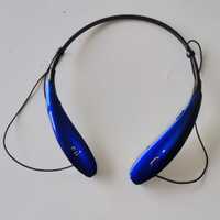 Headset fones Bluetooth azul