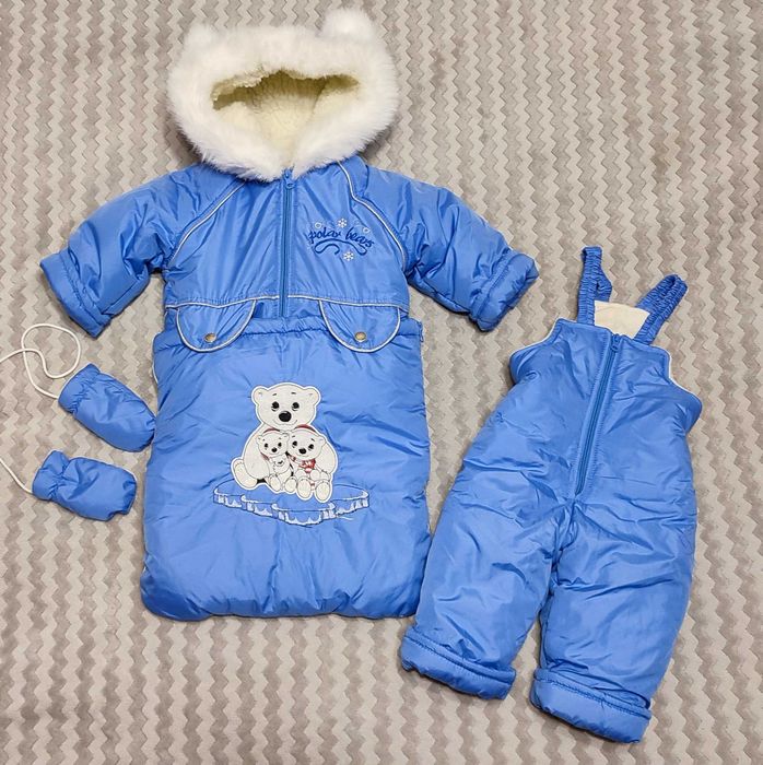 Зимовий комбінезон-конверт 2в1 (стан нового)