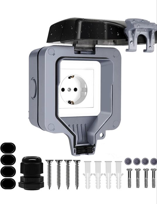 Tomada exterior impermeável IP66 - NOVO