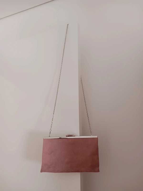 Mala envelope ,cor rosa.