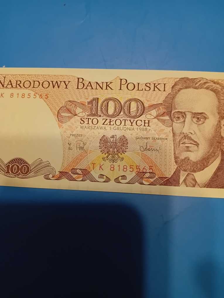 Banknot PRL 100 złotowy