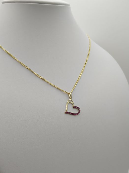 Złota Zawieszka Serce Pr.585 Nowa Zapraszamy