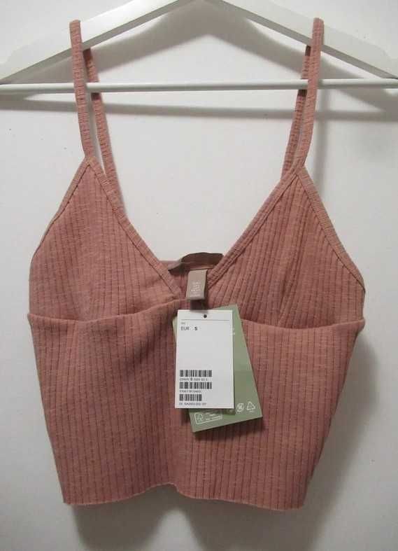 H&M krótki top crop top nowy