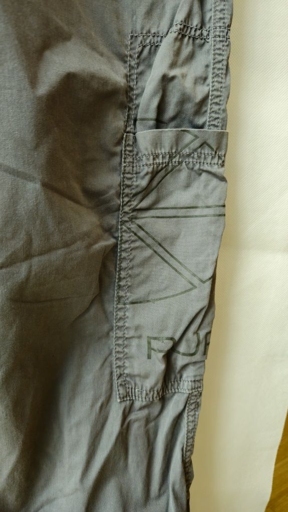 Pure Lime spodnie szare M 38 kieszenie boyfriend cargo kargo hit talia