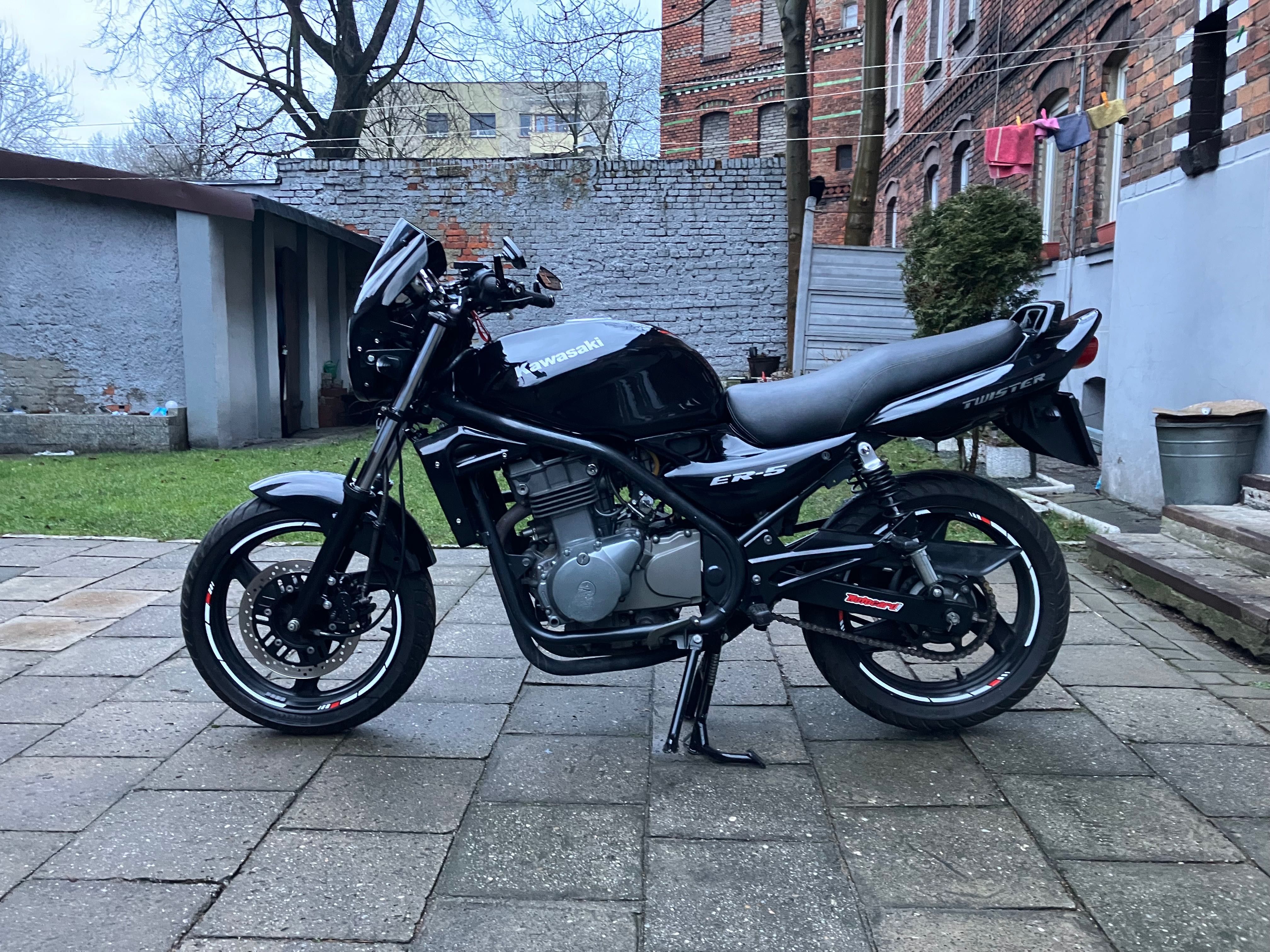 Kawasaki er5 er500 50km twister naked a2, na start i nie tylko