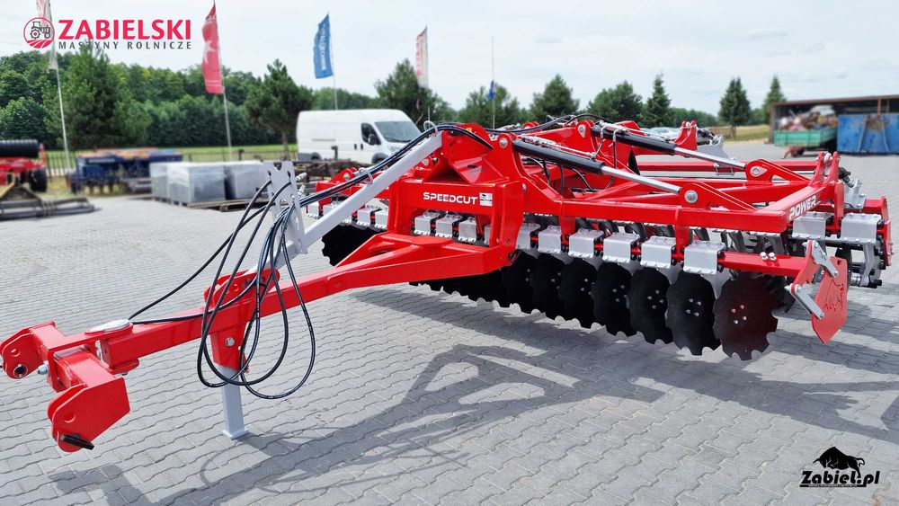 Brona talerzowa hydrauliczna 4 m WÓZEK, Zabiel, dostawa,2025