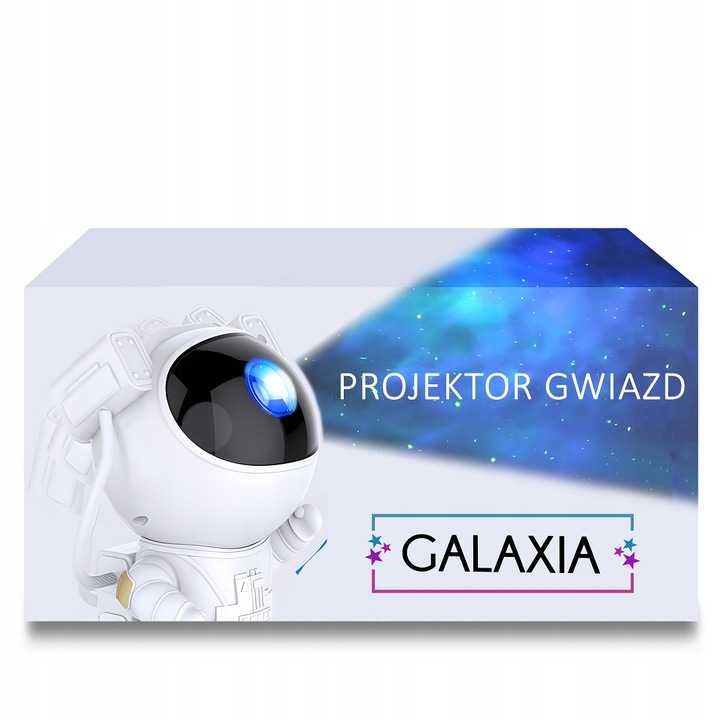 PROJEKTOR GWIAZD ASTRONAUTA Dla Dzieci Lampka Nocna Led Laserowy