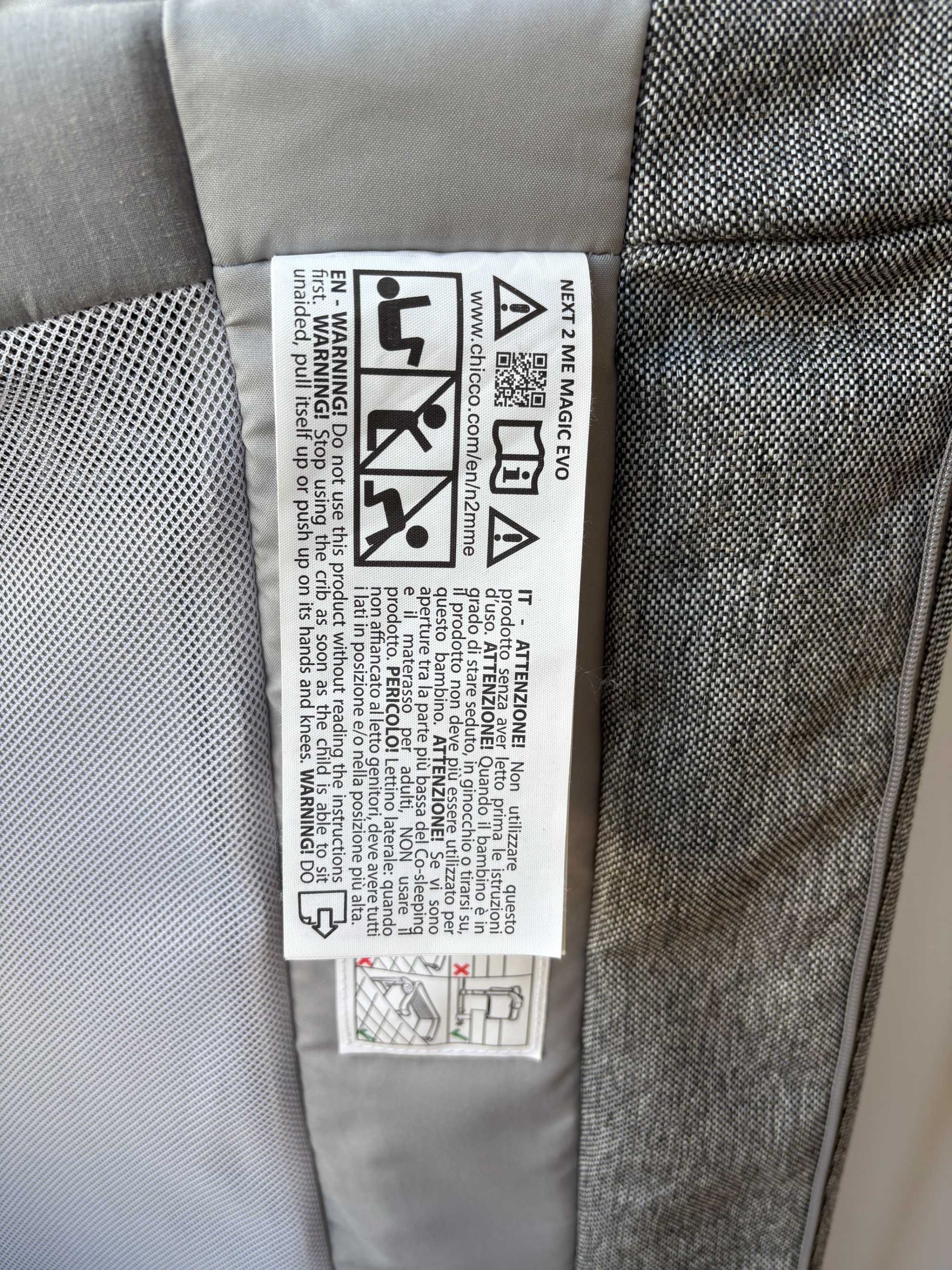 Berço Chicco Next2Me Magic Evo Cinza
