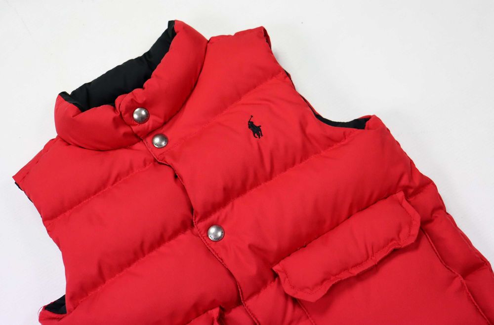 Ralph Lauren puchowy dwustronny bezrękawnik rozmiar 4t ( 3 lata )