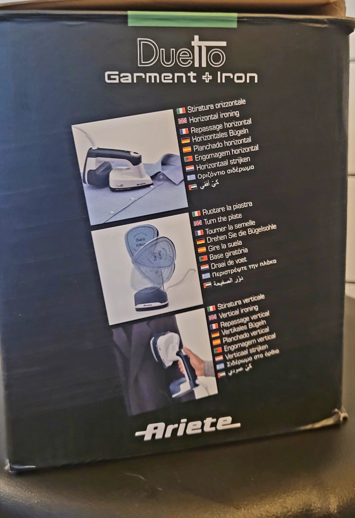 Parownica do ubrań ARIETE  Duetto żelazko parowe steamer