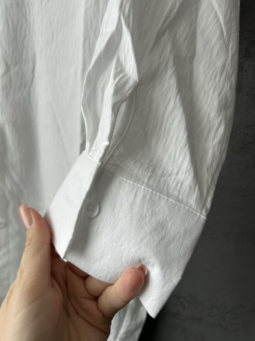 Nowa długa biala koszula, sukienka koszulowa M 38