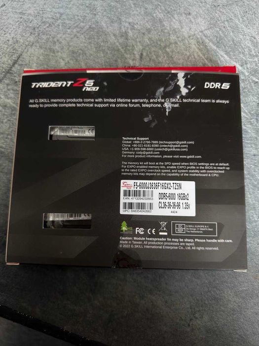 Memória RAM G.SKILL Trident Z5 Neo 32GB (2x16GB) DDR5