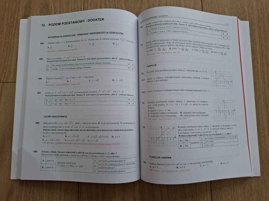 Matura z matematyki 2025 Tom I i II Andrzej Kiełbasa