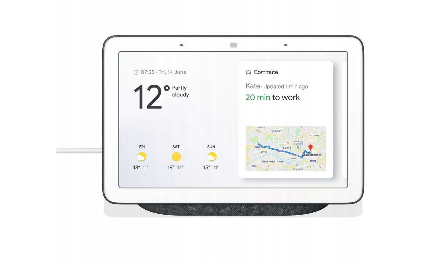 Google Home Hub ramka na zdjęcia plus asystent google z głośnikiem