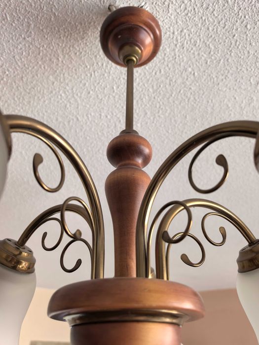 Lampa żyrandol 5 żarówek do salonu