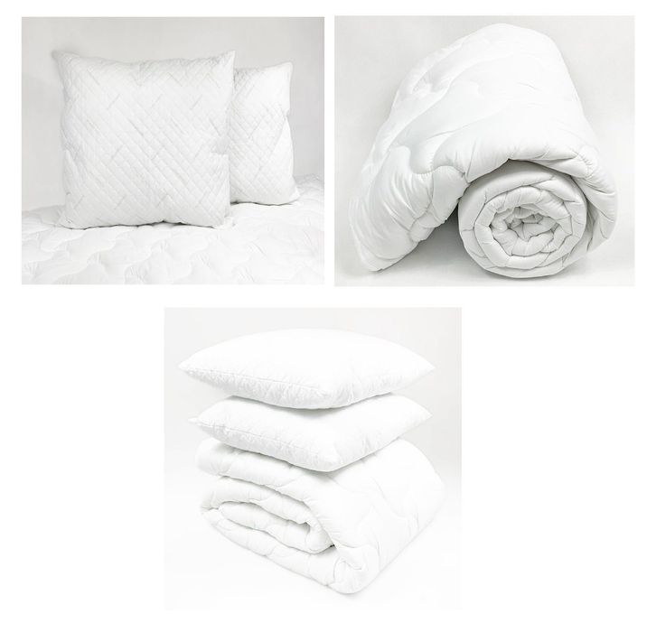 Kołdra pojedyncza CAŁOROCZNA Easy Sleep 200x220 cm +2 poduszki 50x60cm