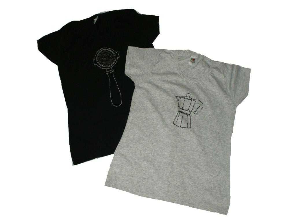 Fruit of the Loom hafty koszulka damska T shirt dwupak AGD grunge S