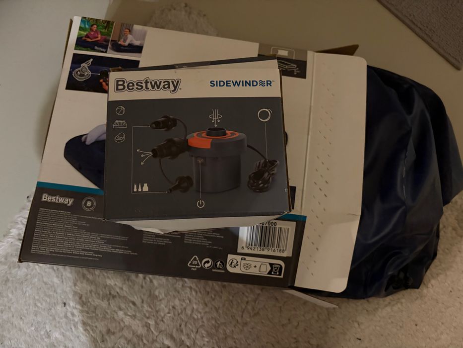 Colchão de Ar + Bomba de Ar Elétrica