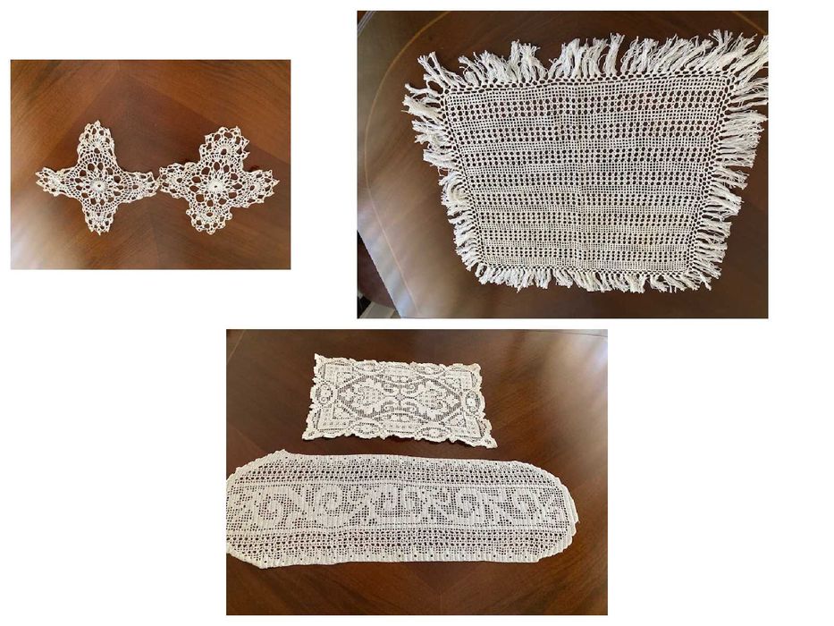 50 Naperons com vários conjuntos em crochet (croché ou crochê)*