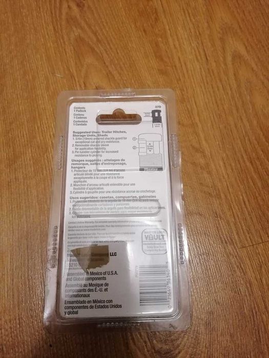 Kłódka trzpieniowa na klucz Master lock 37D