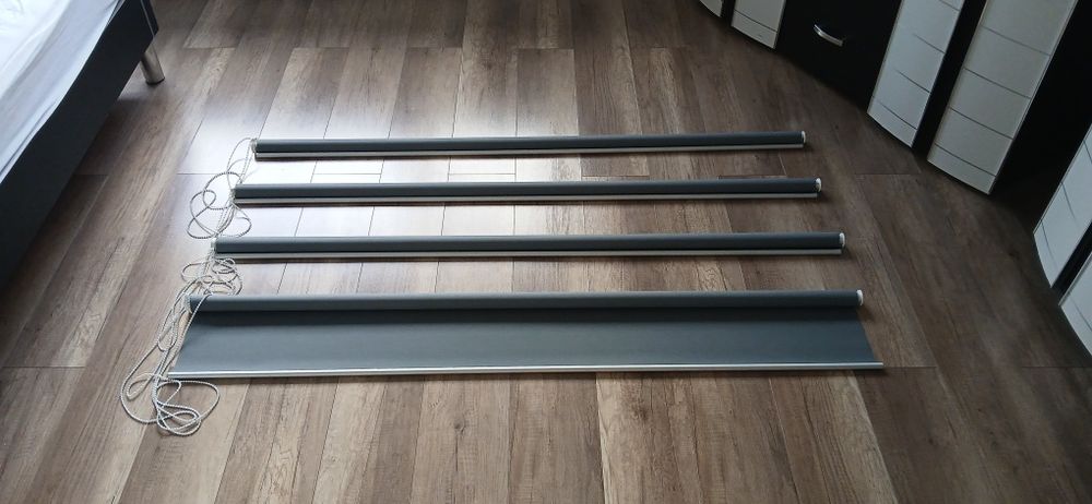 Rolety kolor szary szerokość 160 cm