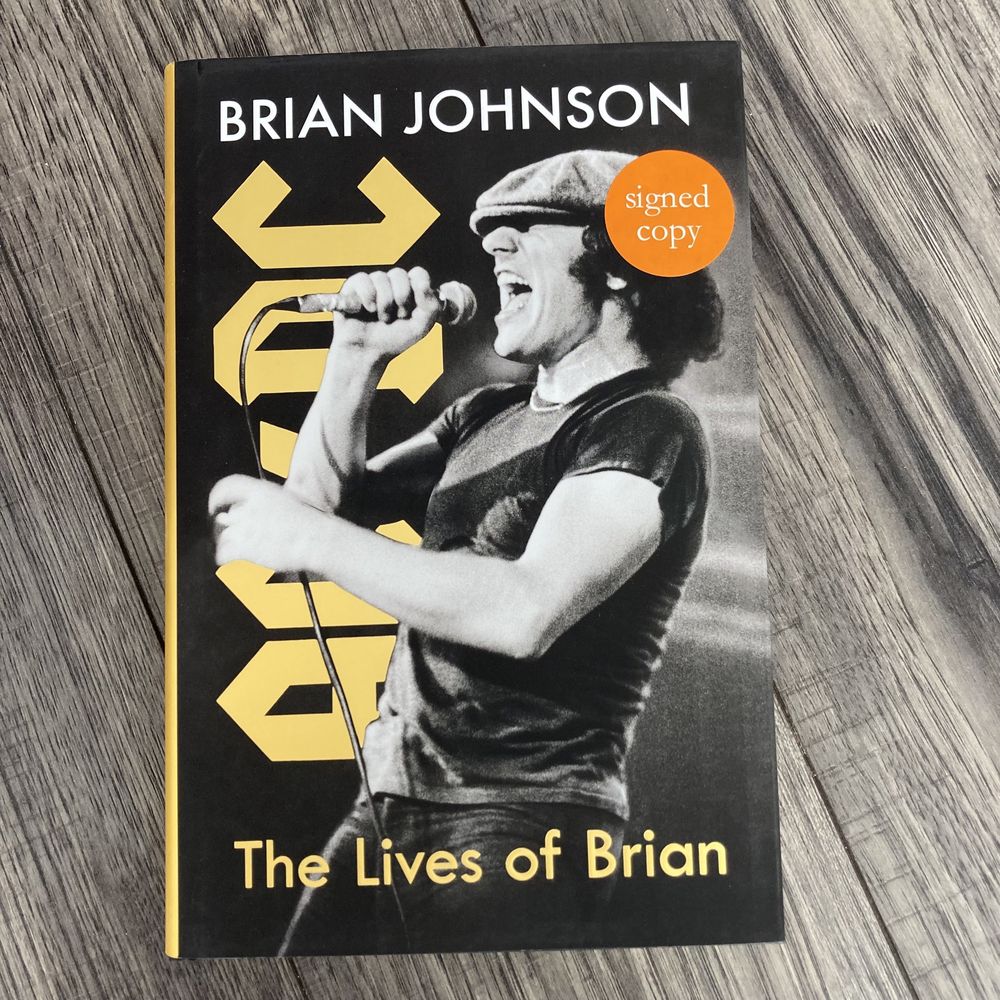 AC/DC Brian Johnson - Lives of Brian - podpis - autograf -