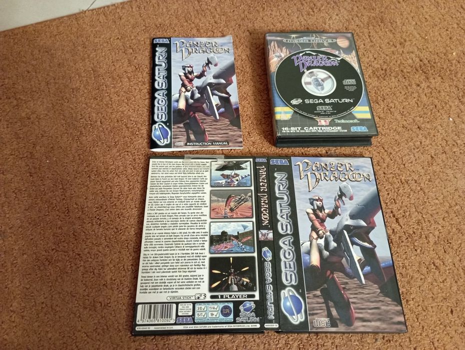 Sega Saturn - Panzer Dragoon CIB - Item para coleccionador em Perfeito