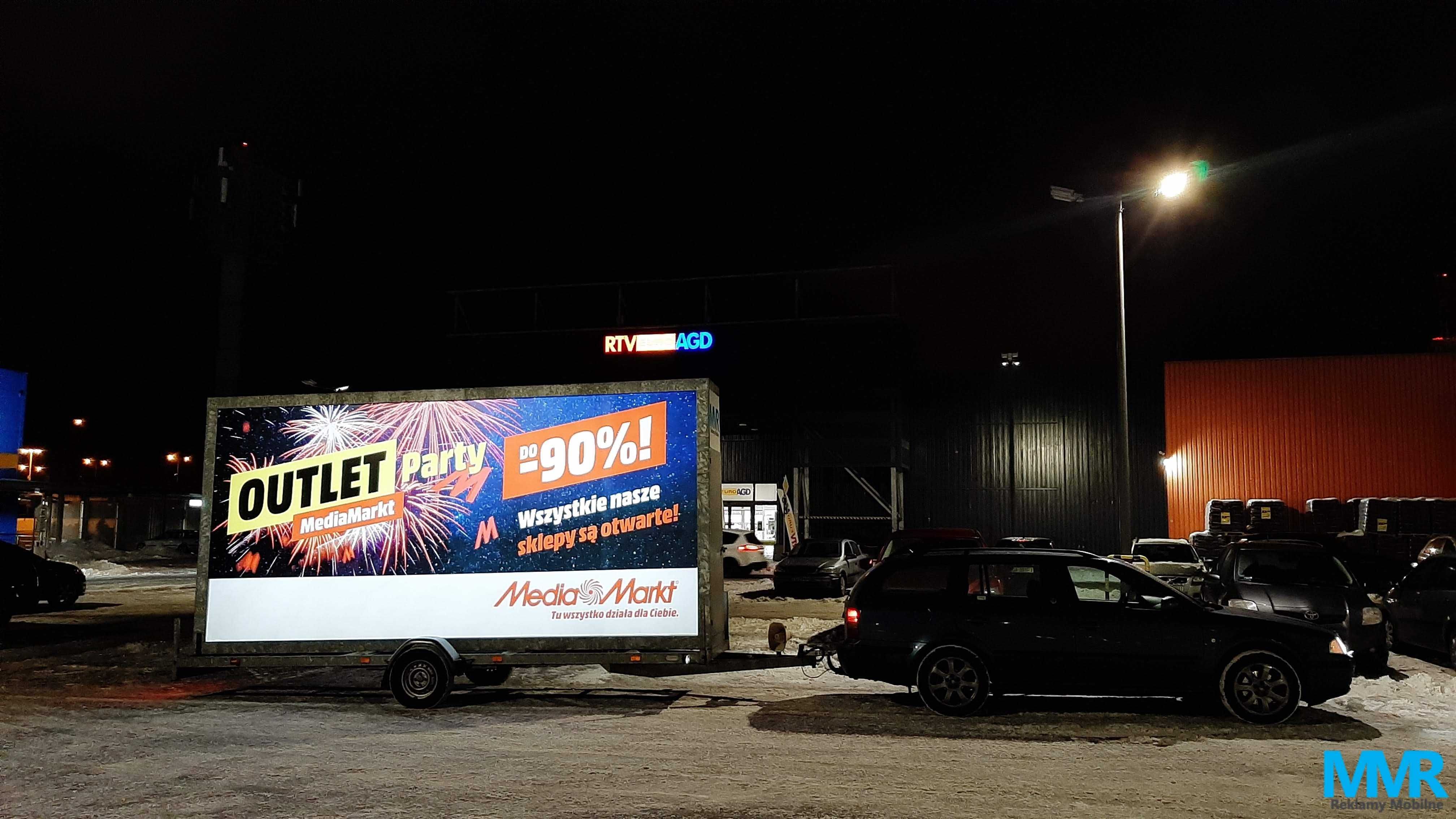 Reklama mobilna Przyczepy reklamowe Przyczepa reklamowa Backlight Led