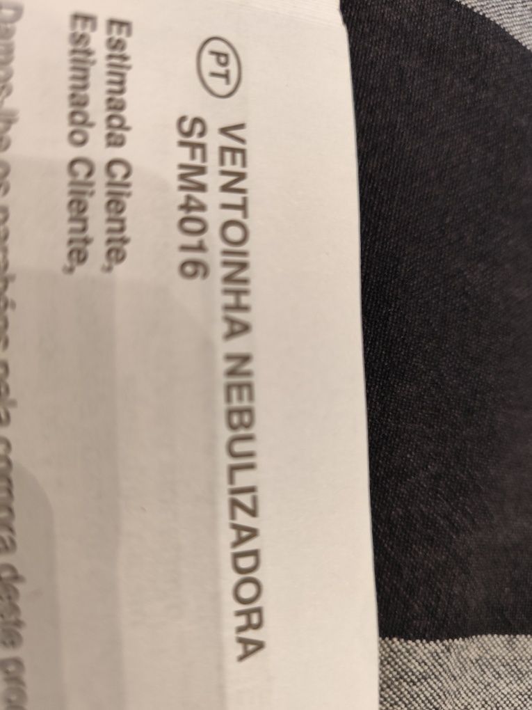 Ventoinha nebulizadora