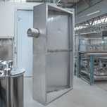 Okap gastronomiczny trapezowy 230x130x40 cm stal nierdzewna