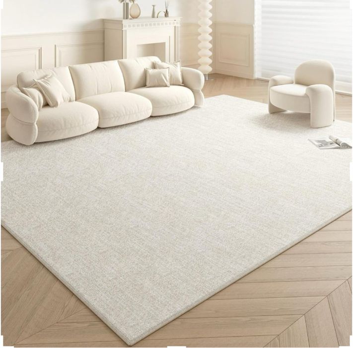 Tospass Dywan do salonu – kremowy, 160 x 230 cm, styl skandynawski