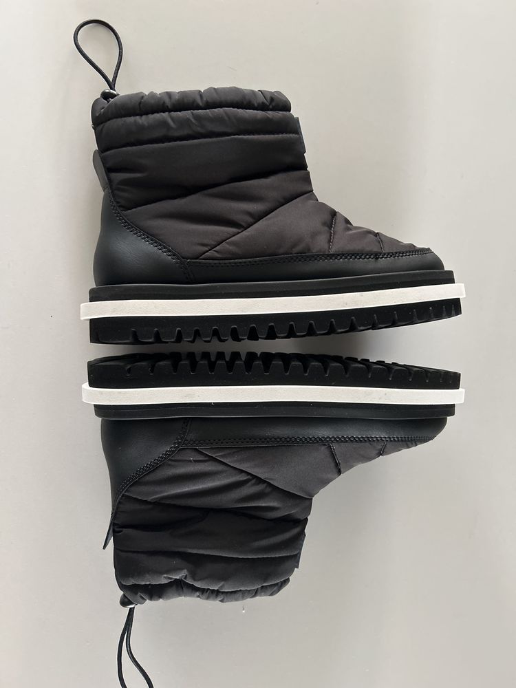 Tommy Jeans botki śniegowce czarne wygodne idealne na chlodniejsze dni