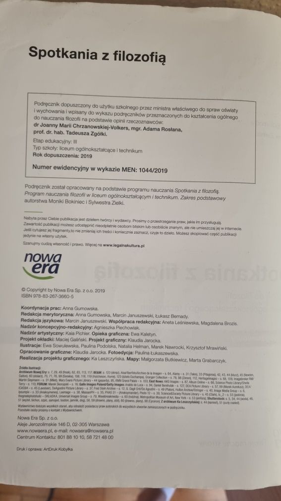 Spotkania z filozofią zakres podstawowy