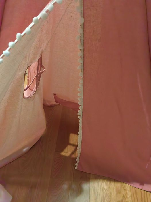 Tenda quarto rosa