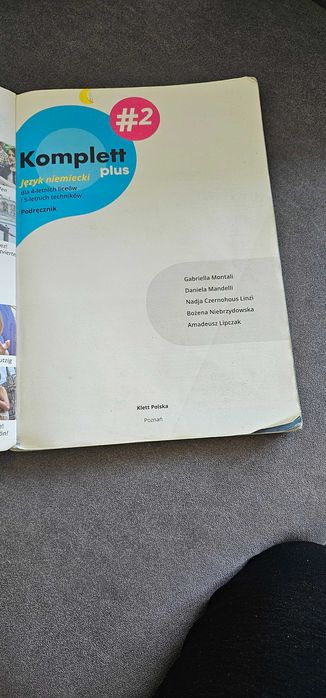 Język niemiecki "Komplett plus" #2, podręcznik.