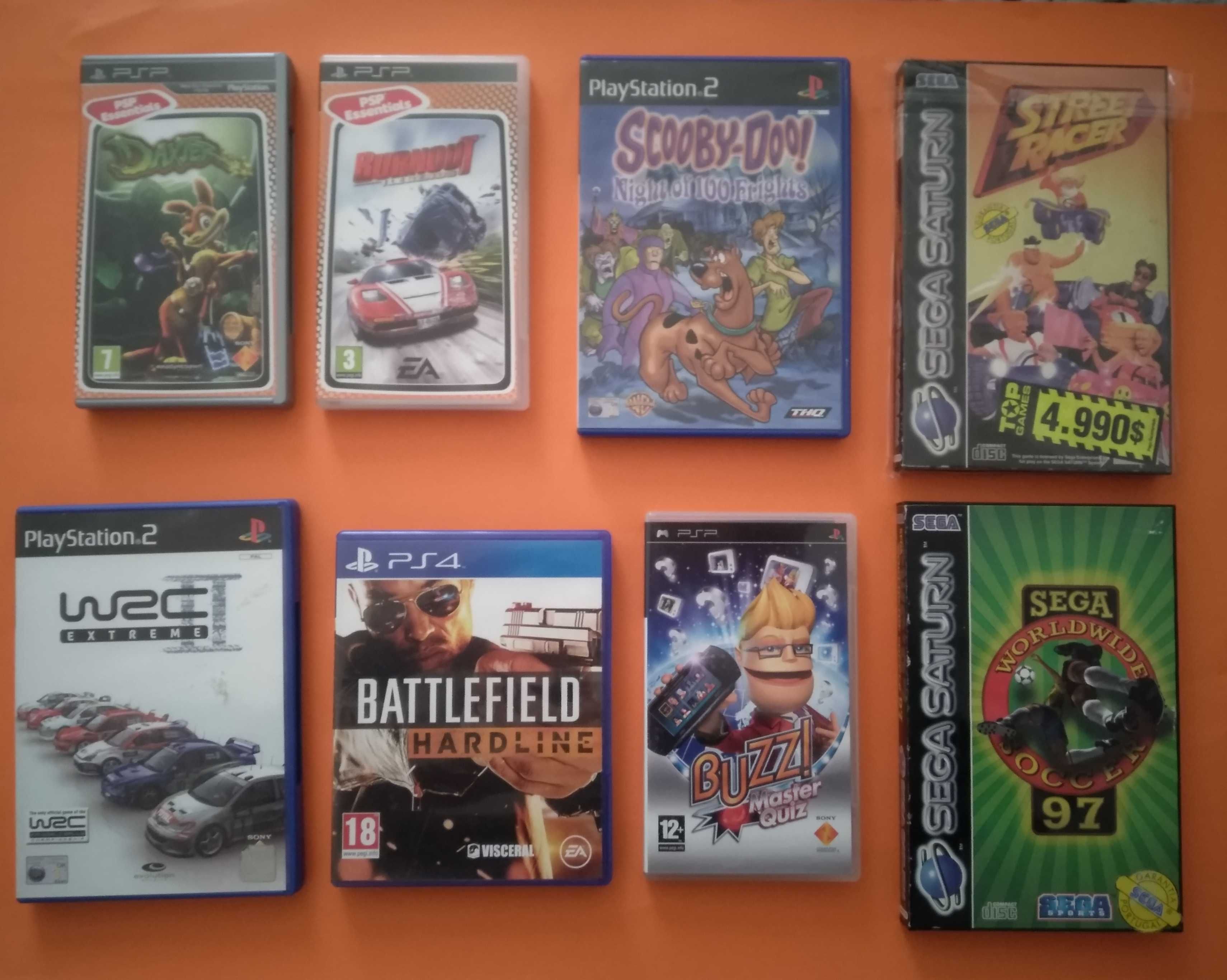 Jogos PSP, PS2, PS3, PS4, Saturn, Dreamcast e Switch para venda
