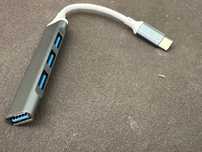 Hub - rozgałęziacz do laptopa/tabletu USB-C na 4xUSB-A nowy do Macbook