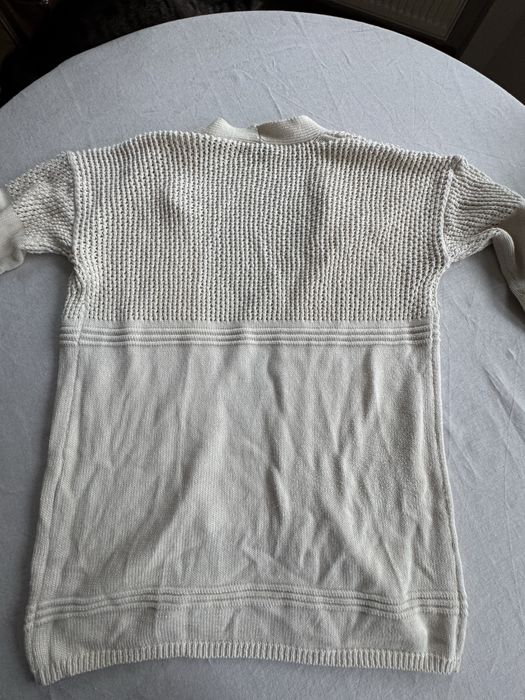 Kardigan bawelniany z azurowym wzorem