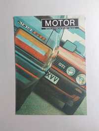 Czasopismo "Motor" ze stycznia 1989 roku, kompletne z plakatem