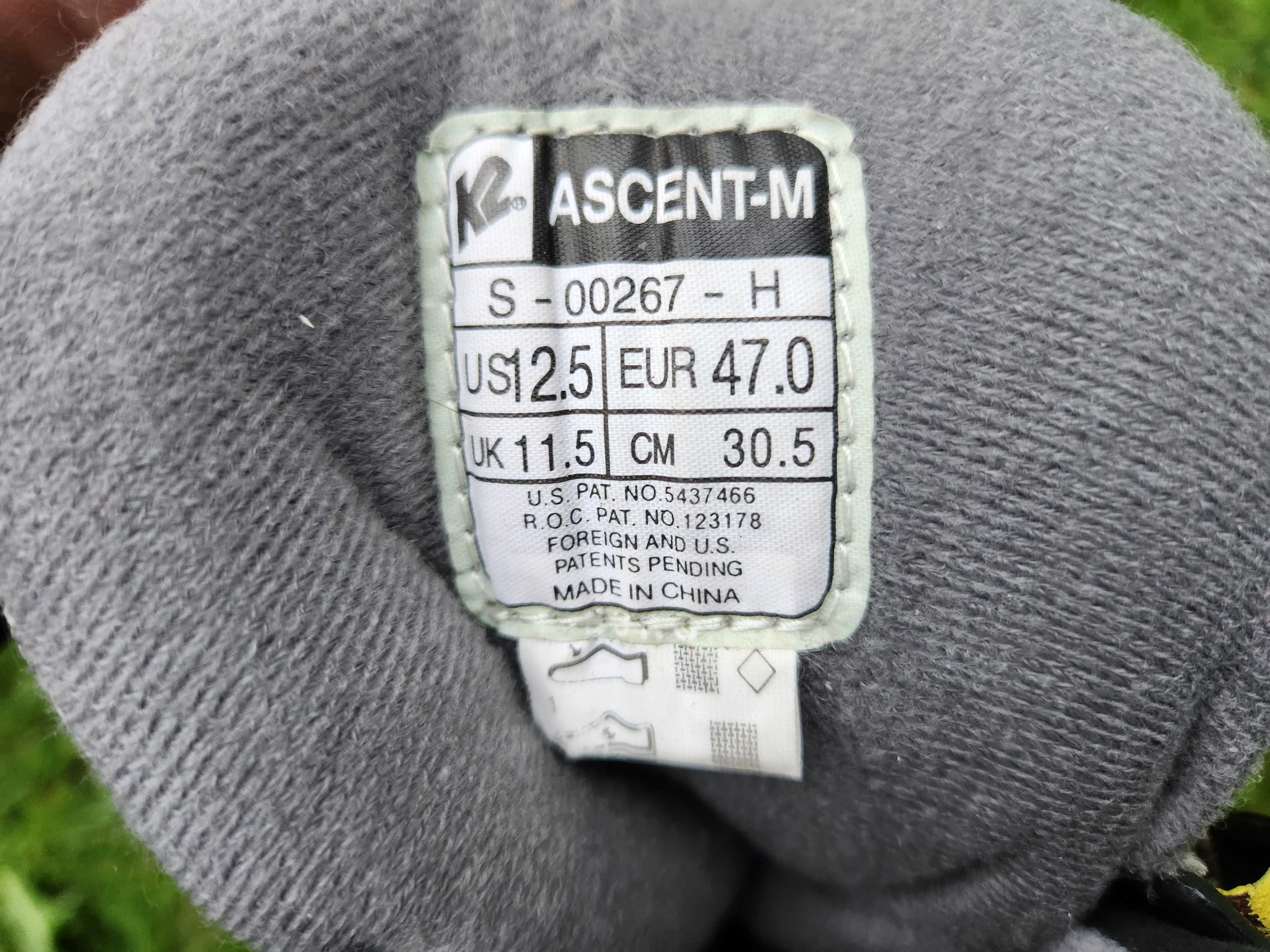 Rolki K2 ASCENT - M rozmiar 47
