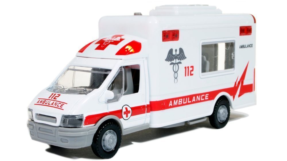 Auto Metalowe Karetka Pogotowia Ambulans Światło / Dźwięk