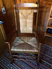 Cadeira balouço madeira, nova. Floor swing chair, wood, new condition