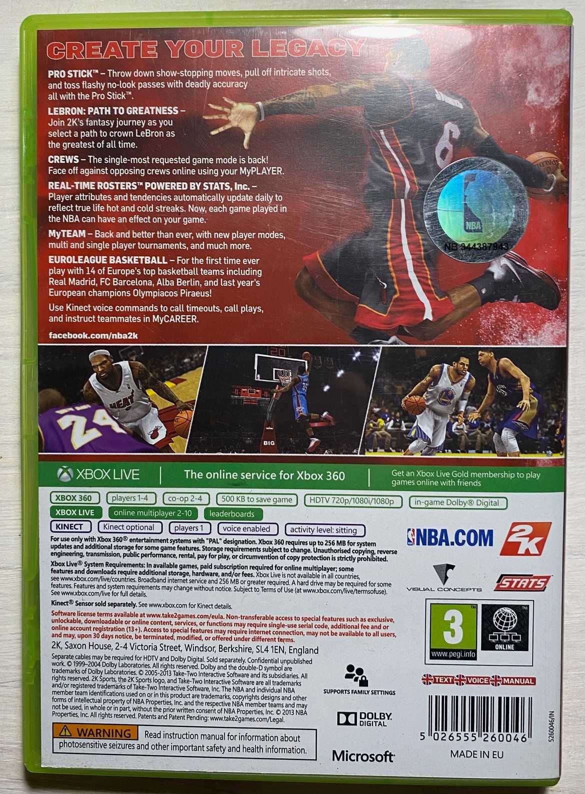Gra NBA2K14 na XBOX 360