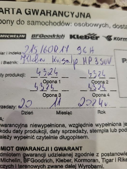 Opony zimowe Kleber